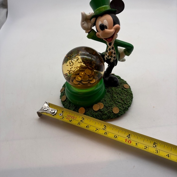 Disney WDW Parks Mickey Mouse Leprechaun St. Patricks Day Mini Water Snow Globe - Picture 9 of 10